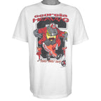 NCAA (Oneita) - Georgia Heavy G Single Stitch T-Shirt 1990 X-Large Vintage Retro