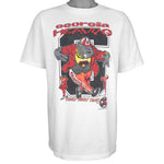 NCAA (Oneita) - Georgia Bulldogs 'Heavy G' T-Shirt 1990 Large