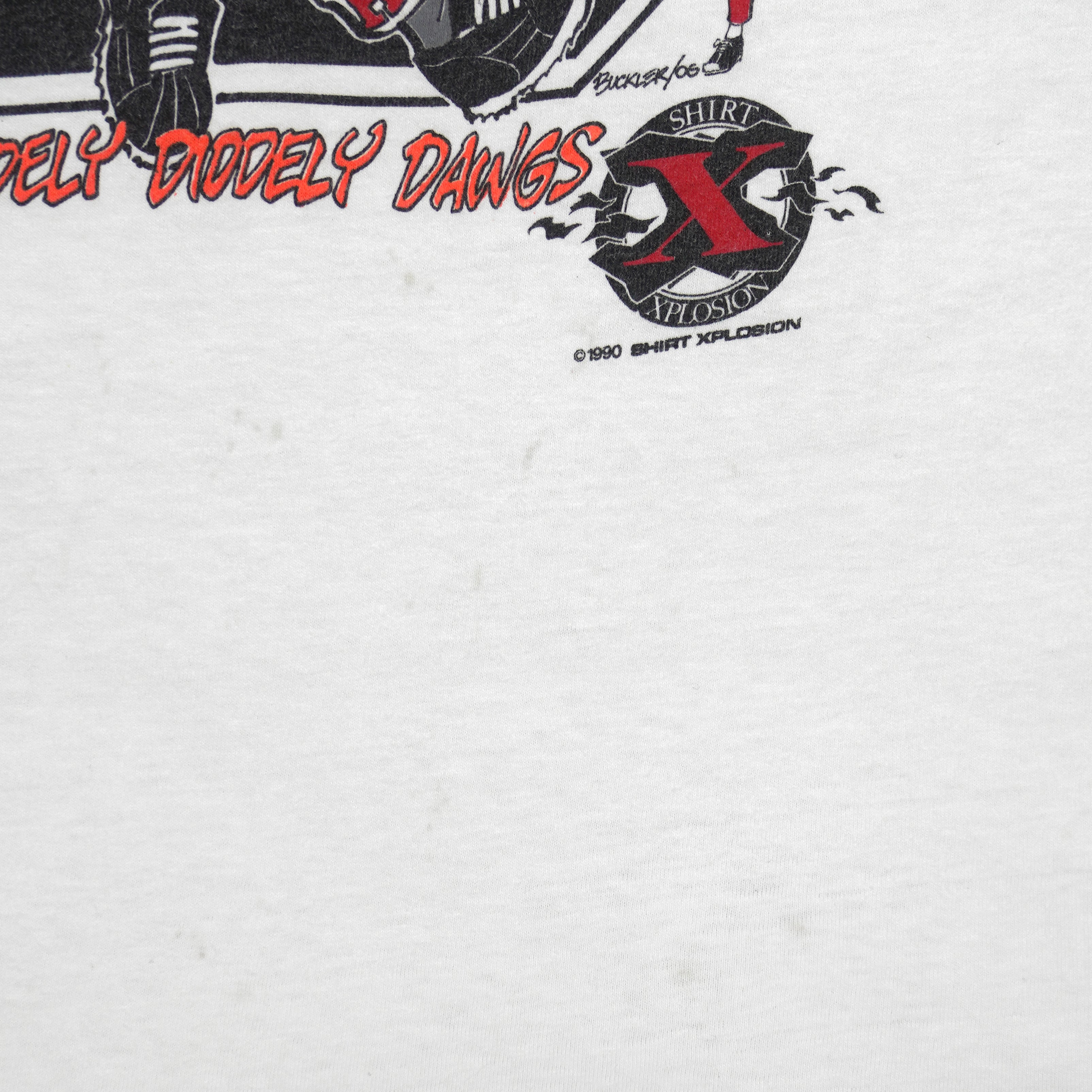 NCAA (Oneita) - Georgia Heavy G Single Stitch T-Shirt 1990 X-Large Vintage Retro
