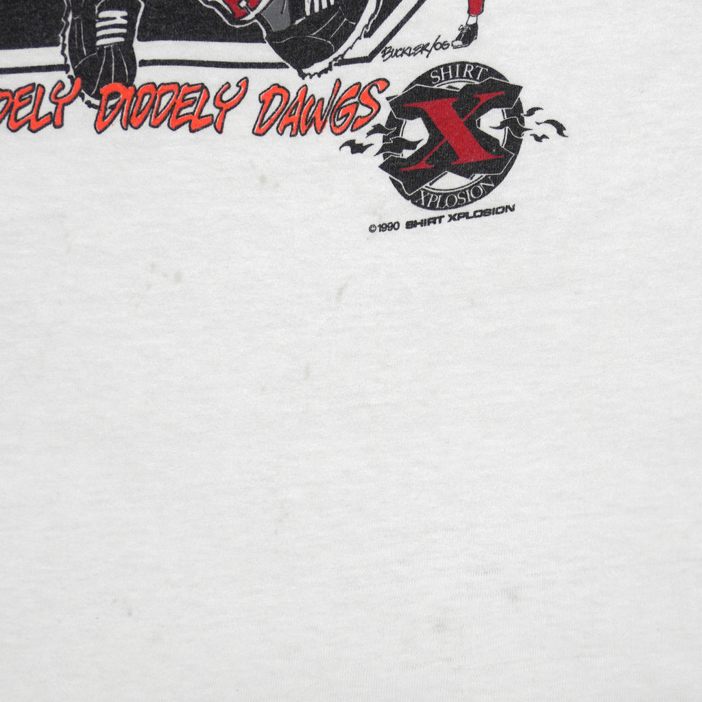 NCAA (Oneita) - Georgia Heavy G Single Stitch T-Shirt 1990 X-Large Vintage Retro