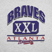 MLB (Salem) - Atlanta Braves XXL Spell-Out T-Shirt 1993 X-Large Vintage Retro Baseball