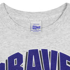MLB (Salem) - Atlanta Braves XXL Spell-Out T-Shirt 1993 X-Large Vintage Retro Baseball