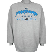 NFL - Grey Carolina Panthers Crew Neck Sweatshirt 2000s Large Vintage Retro Football