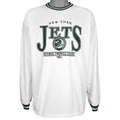 NFL (Team Apparel) - New York Jets Embroidered Sweatshirt 2000s Large Vintage Retro Football