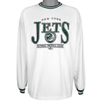 NFL (Team Apparel) - New York Jets Embroidered Sweatshirt 2000s Large Vintage Retro Football