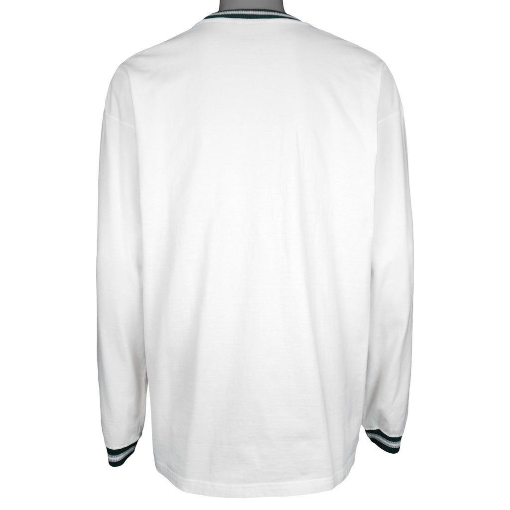 NFL (Team Apparel) - New York Jets Embroidered Sweatshirt 2000s Large Vintage Retro Football