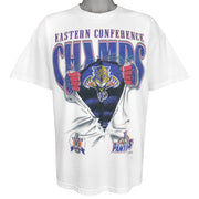 NHL (Signal Sport) - Florida Panthers Break Out T-Shirt 1996 X-Large Vintage Retro Hockey
