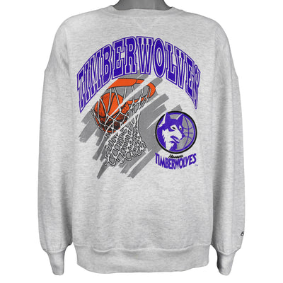 NBA (Bike) - Minnesota Timberwolves Crew Neck Sweatshirt 1990s X-Large