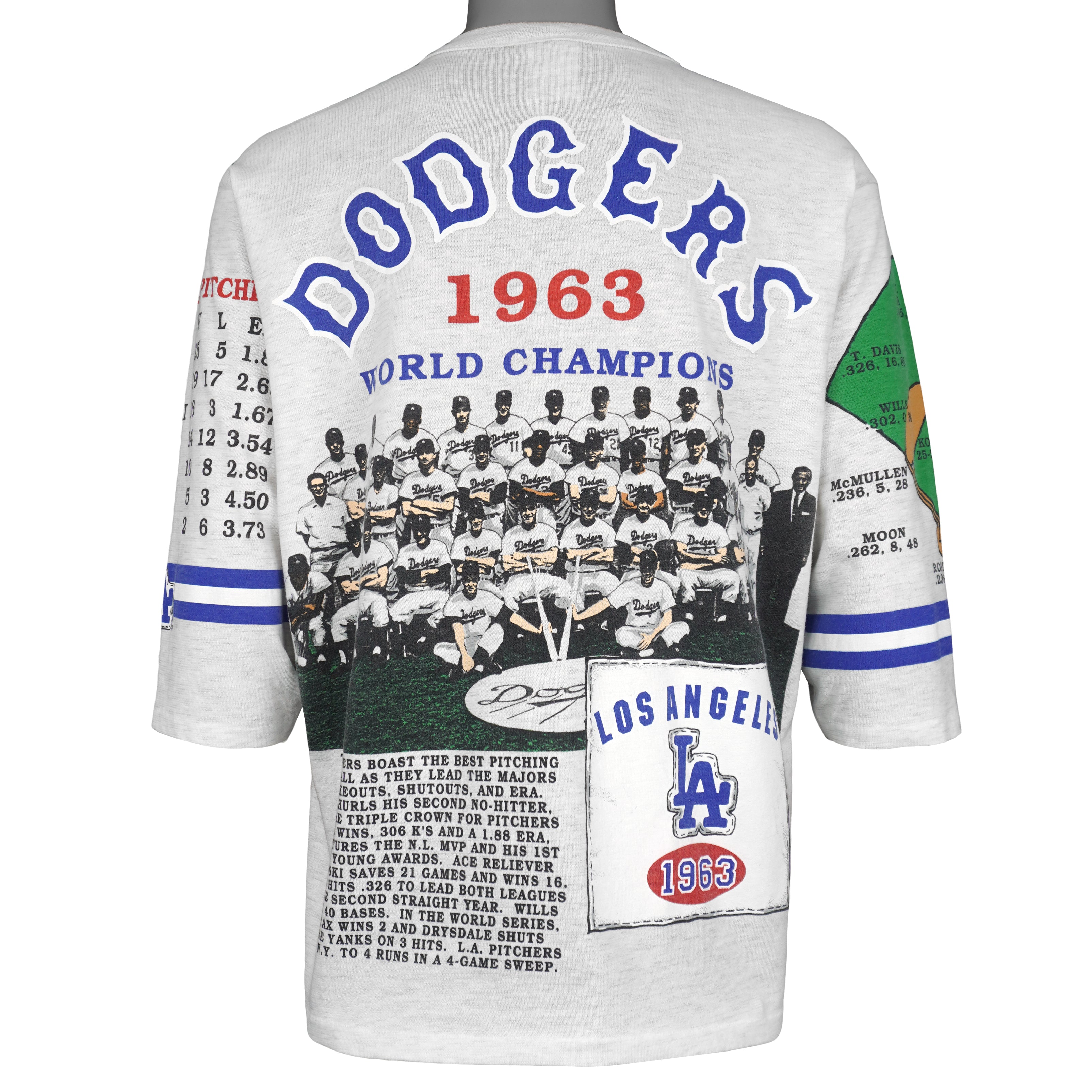 Back of the jersey with 1963 World Champions team-photo graphic