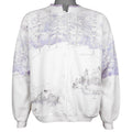 Vintage (Artisans) - Winter Forest Bunny Button-Up Cardigan 1990s Large vintage Retro