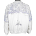 Vintage (Artisans) - Winter Forest Bunny Button-Up Cardigan 1990s Large vintage Retro