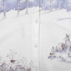 Vintage (Artisans) - Winter Forest Bunny Button-Up Cardigan 1990s Large vintage Retro