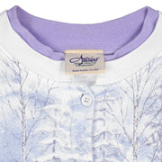 Vintage (Artisans) - Winter Forest Bunny Button-Up Cardigan 1990s Large vintage Retro