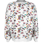 Vintage - Nautical Flags All Over Print Crew Neck Sweatshirt 1990s 3X-Large Vintage Retro
