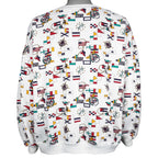 Vintage - Nautical Flags All Over Print Crew Neck Sweatshirt 1990s 3X-Large Vintage Retro