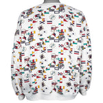 Vintage - Nautical Flags All Over Print Crew Neck Sweatshirt 1990s 3X-Large Vintage Retro