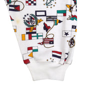 Vintage - Nautical Flags All Over Print Crew Neck Sweatshirt 1990s 3X-Large Vintage Retro
