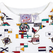 Vintage - Nautical Flags All Over Print Crew Neck Sweatshirt 1990s 3X-Large Vintage Retro