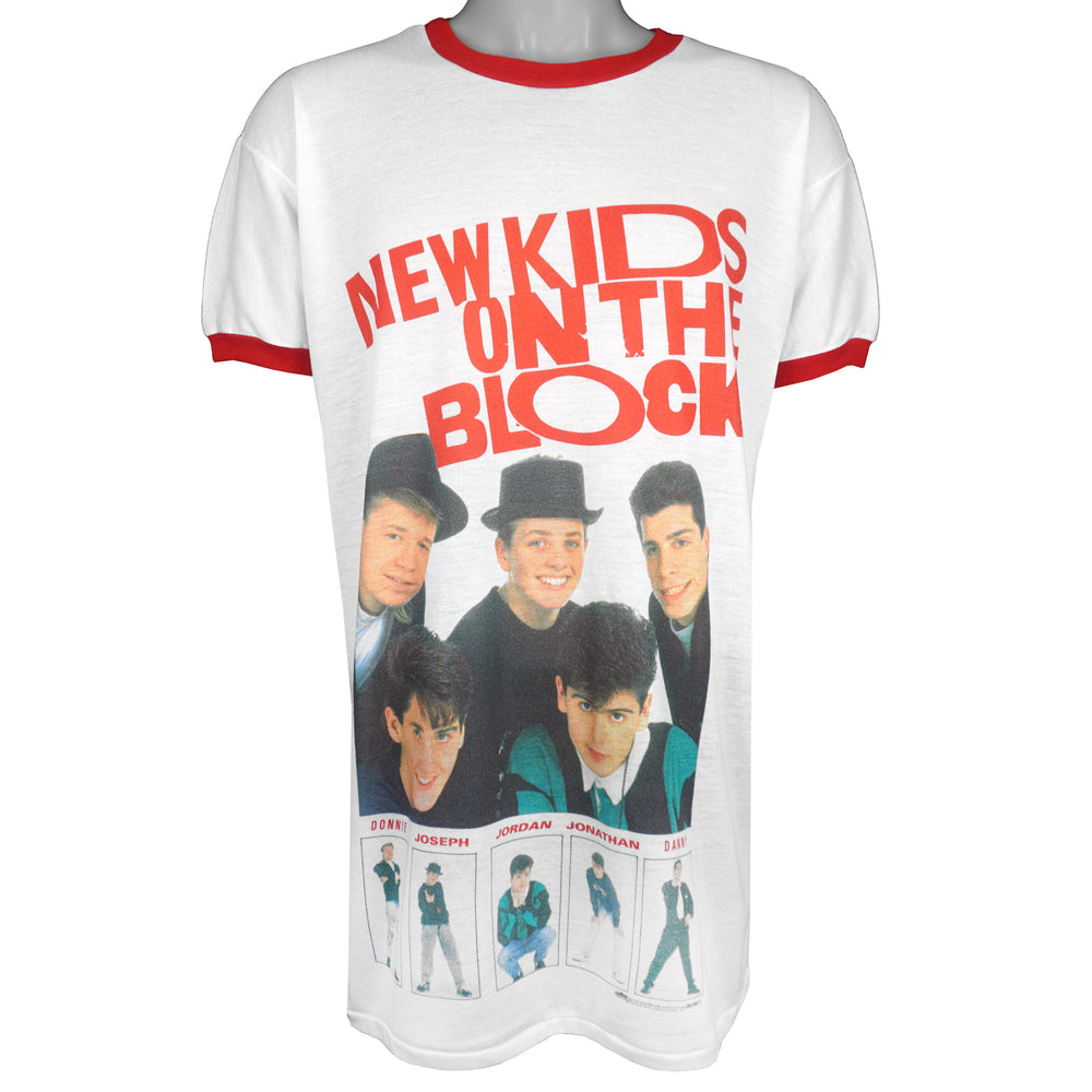Vintage (Rock Nites) - New Kids On The Block Ringer T-Shirt 1990 X-Large Vintage Retro