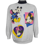 Disney - Mickey & Minnie Turtleneck Sweatshirt 1980s Medium