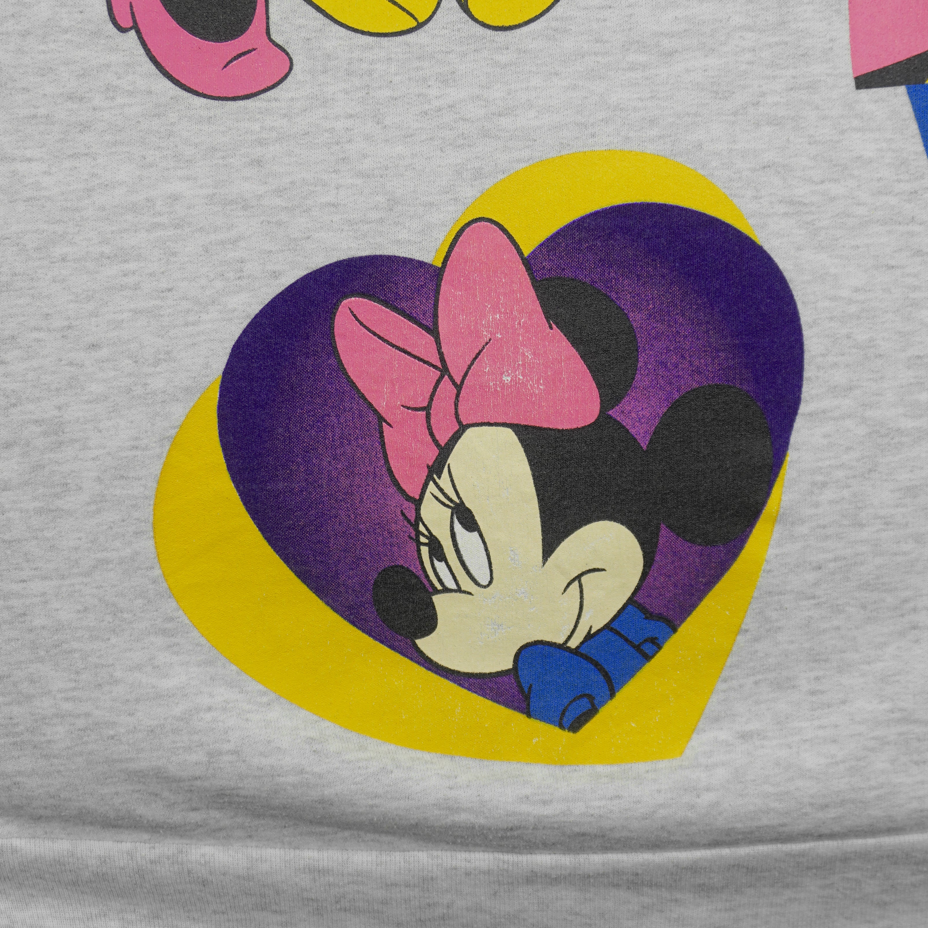 Disney - Mickey & Minnie Turtleneck Sweatshirt 1980s Medium