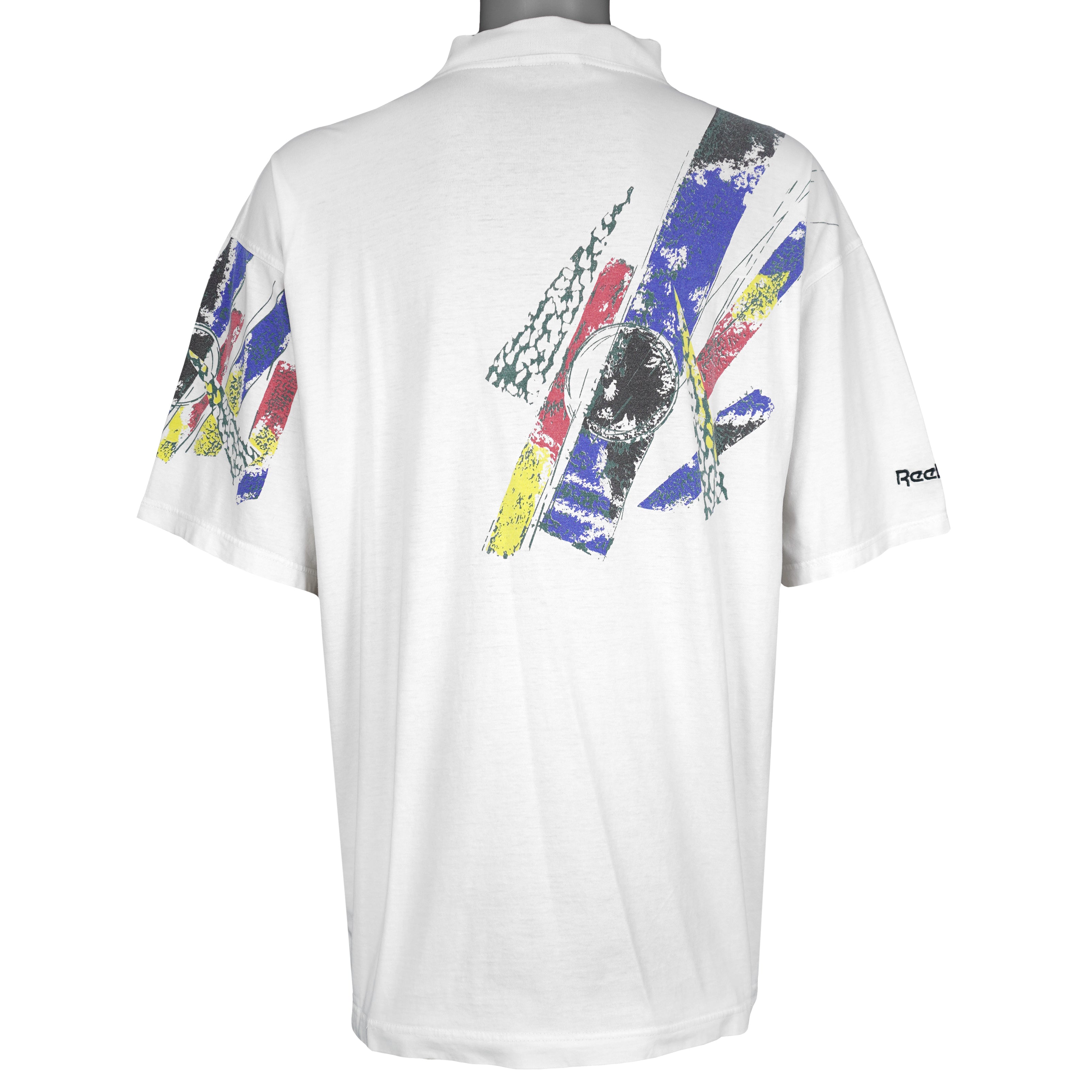 Reebok - Abstract T-Shirt 1990s X-Large Vintage Retro