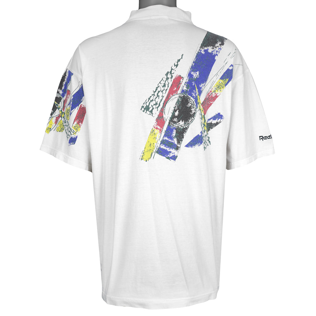 Reebok - Abstract T-Shirt 1990s X-Large Vintage Retro