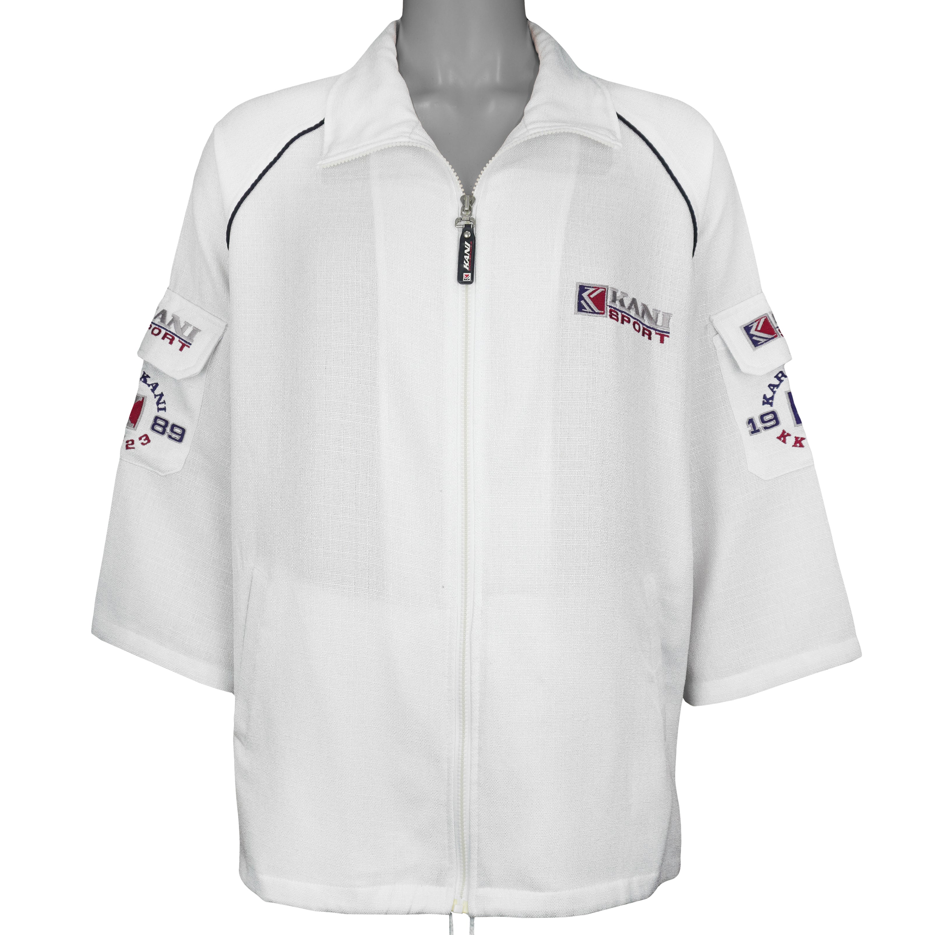 Karl Kani - USA Sport KKJ 23 Spell-Out Zip-Up Jacket 1989 XX-Large Vintage Retro