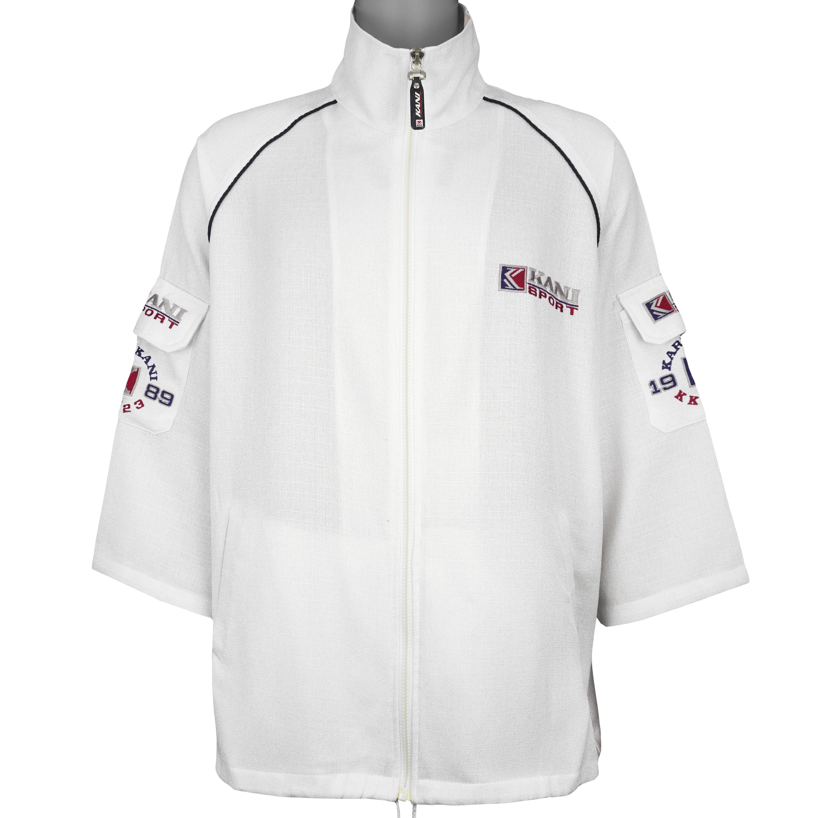 Karl Kani - USA Sport KKJ 23 Spell-Out Zip-Up Jacket 1989 XX-Large Vintage Retro