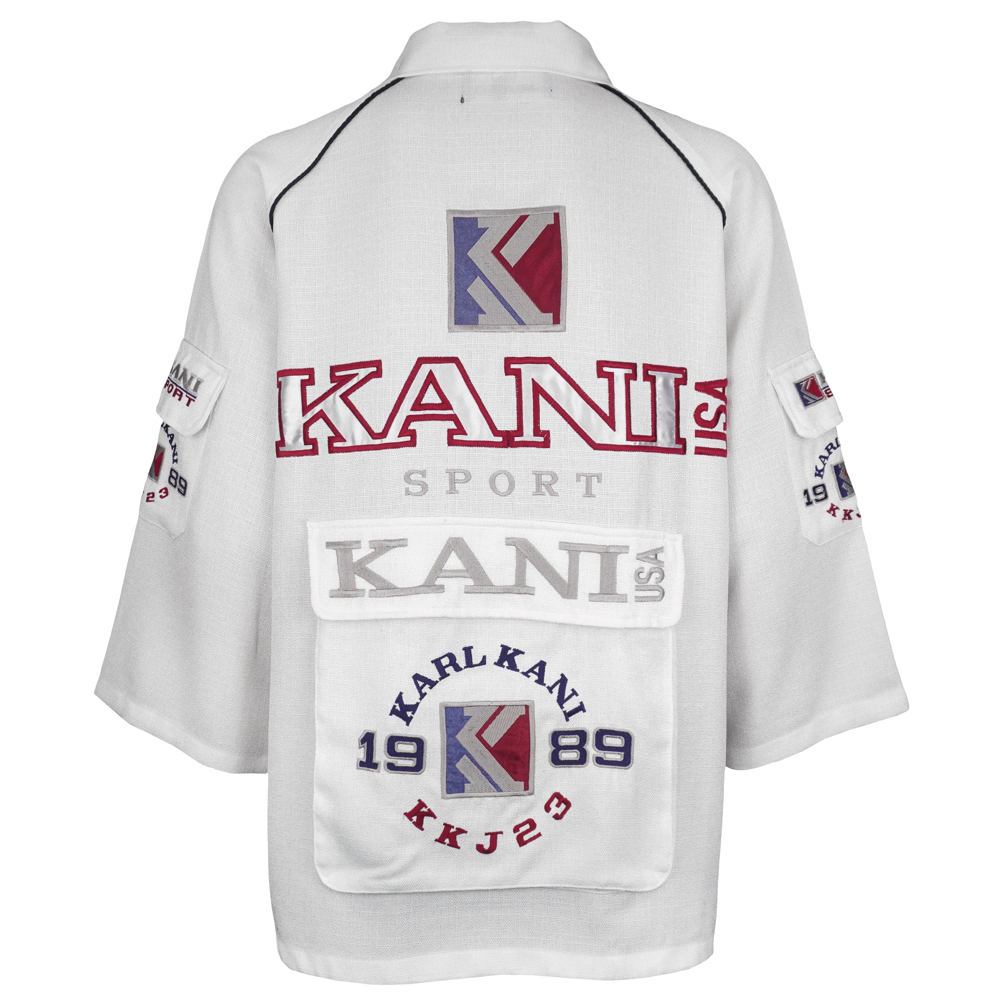 Karl Kani - USA Sport KKJ 23 Spell-Out Zip-Up Jacket 1989 XX-Large Vintage Retro