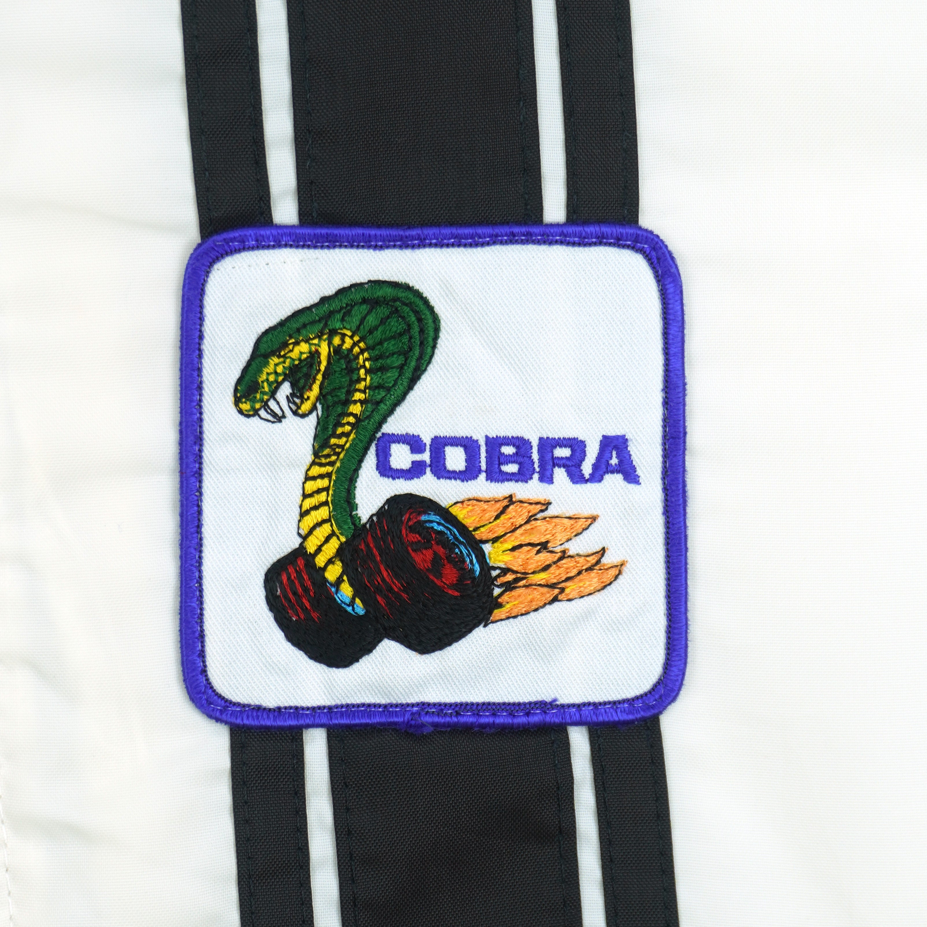 Vintage - Ford Cobra Racing Embroidered Fleece Jacket 1990s Medium Vintage Retro