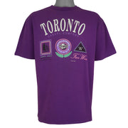 Vintage (Waves) - Toronto Casual Comfort Single Stitch T-Shirt 1990 Large Vintage Retro