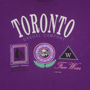 Vintage (Waves) - Toronto Casual Comfort Single Stitch T-Shirt 1990 Large Vintage Retro
