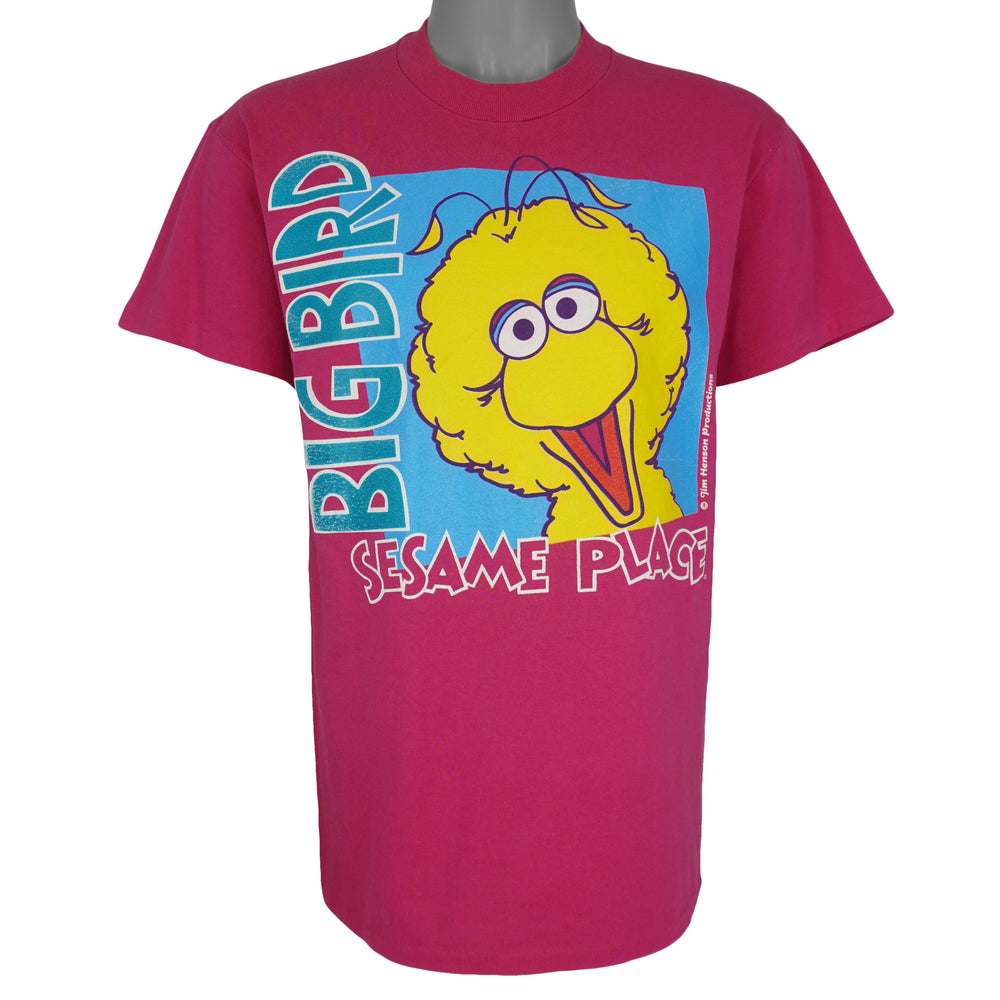Vintage (Oneita) - Big Bird Sesame Place Single Stitch T-Shirt 1990s Medium Vintage Retro