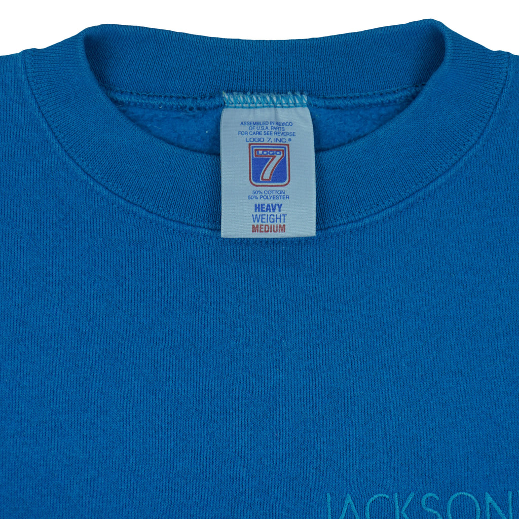 NFL (Logo 7) - Jacksonville Jaguars Football Embroidered Sweatshirt 1990s Medium Vintage Retro Football