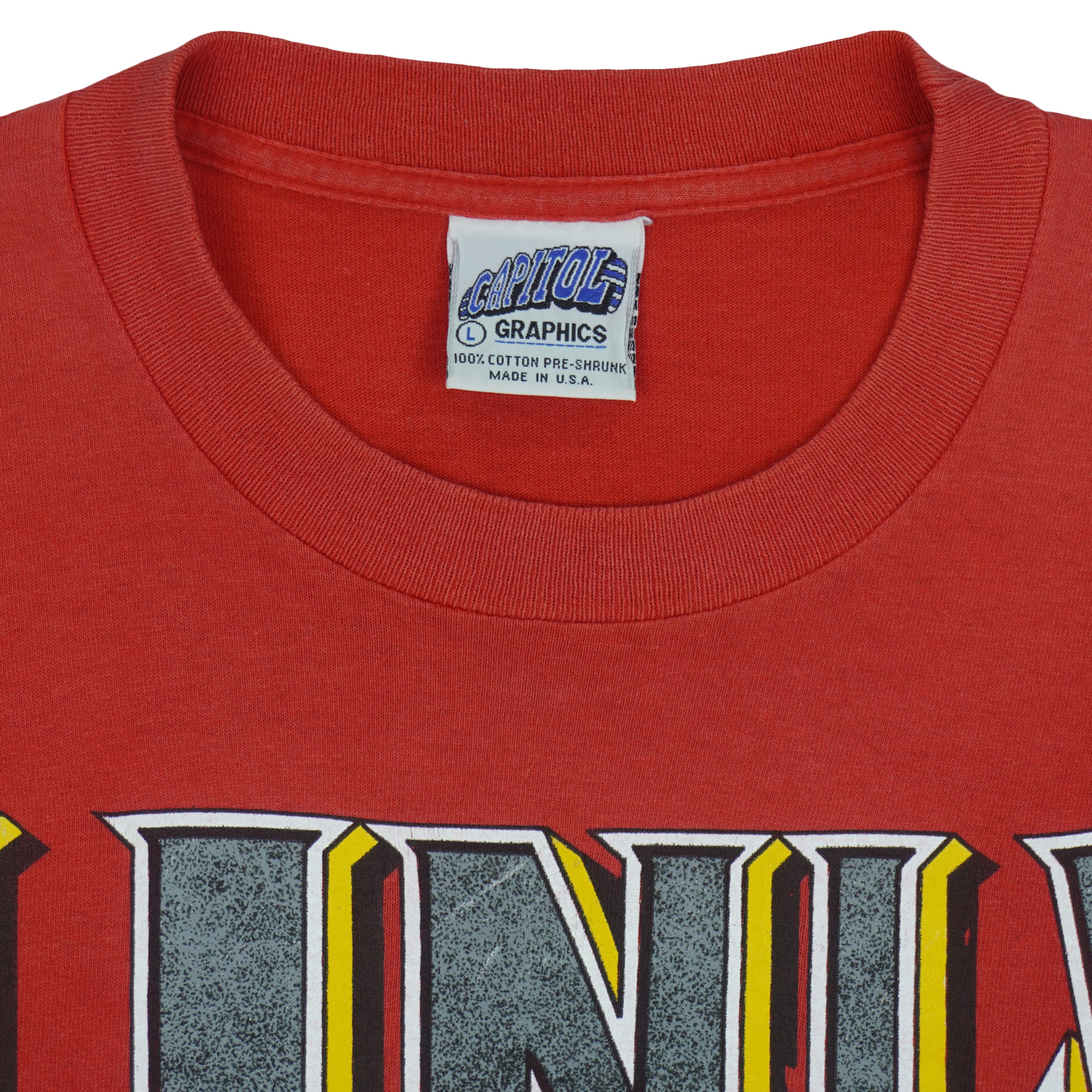 NCAA (Capitol) - UNLV Rebels Single Stitch T-Shirt 1990s Large Vintage Retro