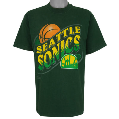 NBA (Pro Player) - Seattle SuperSonics Single Stitch T-Shirt 1990s Large
