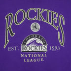 MLB (Lee Sport) - Colorado Rockies National League Crew Neck Sweatshirt 1996 X-Large Vintage Retro Baseball