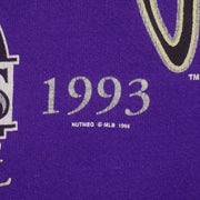 MLB (Lee Sport) - Colorado Rockies National League Crew Neck Sweatshirt 1996 X-Large Vintage Retro Baseball