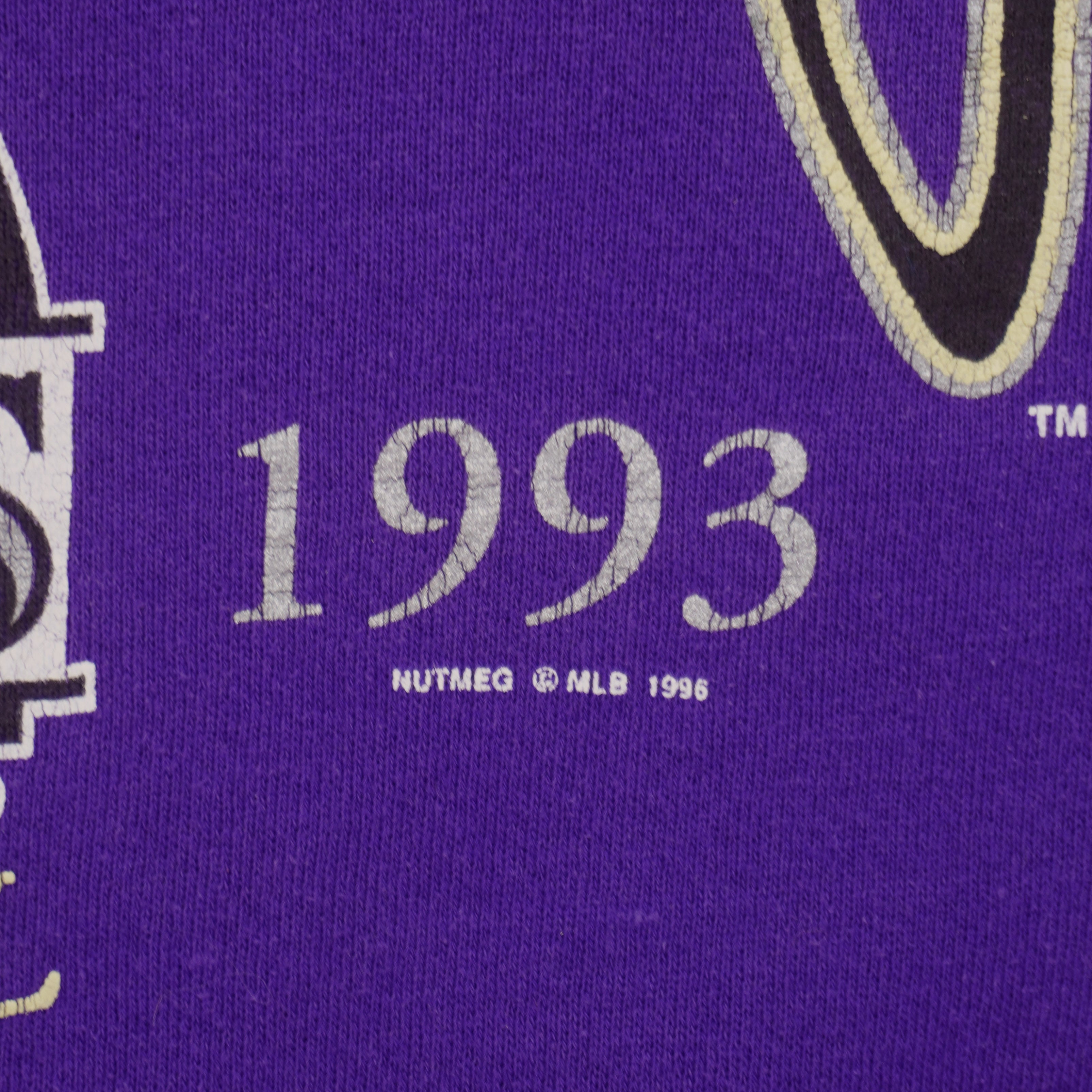 MLB (Lee Sport) - Colorado Rockies National League Crew Neck Sweatshirt 1996 X-Large Vintage Retro Baseball