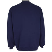Budweiser (Hanes) - Blue Spell Out Crew Neck Sweatshirt 1993 X-Large Vintage Retro