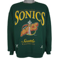 NBA (Lee) - Seattle Super Sonics Washington Crew Neck Sweatshirt 1994 Large Vintage Retro Basketball