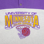 NCAA - University of Minnesota Golden Gophers 1/2 Button Sweatshirt 1990s X-Large Vintage Retro