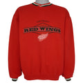 Starter (NHL) - Detroit Red Wings Big Logo Sweatshirt 1990s Medium Vintage Retro Hockey