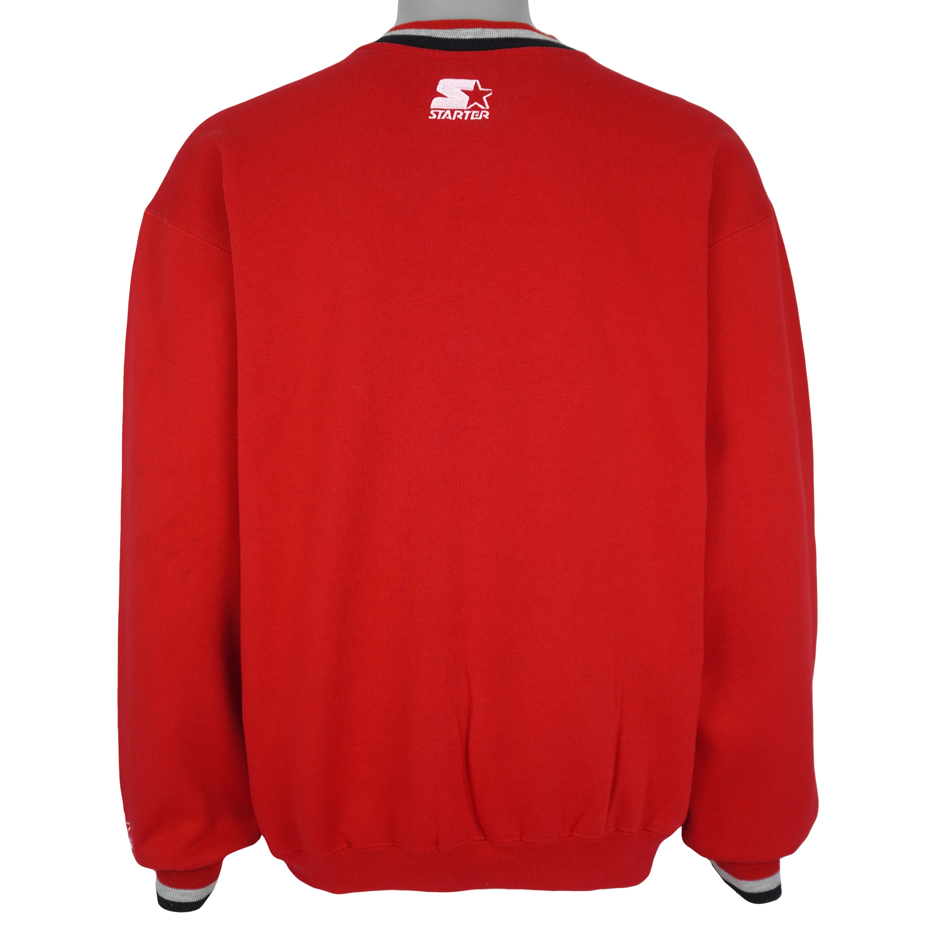 Starter (NHL) - Detroit Red Wings Big Logo Sweatshirt 1990s Medium Vintage Retro Hockey