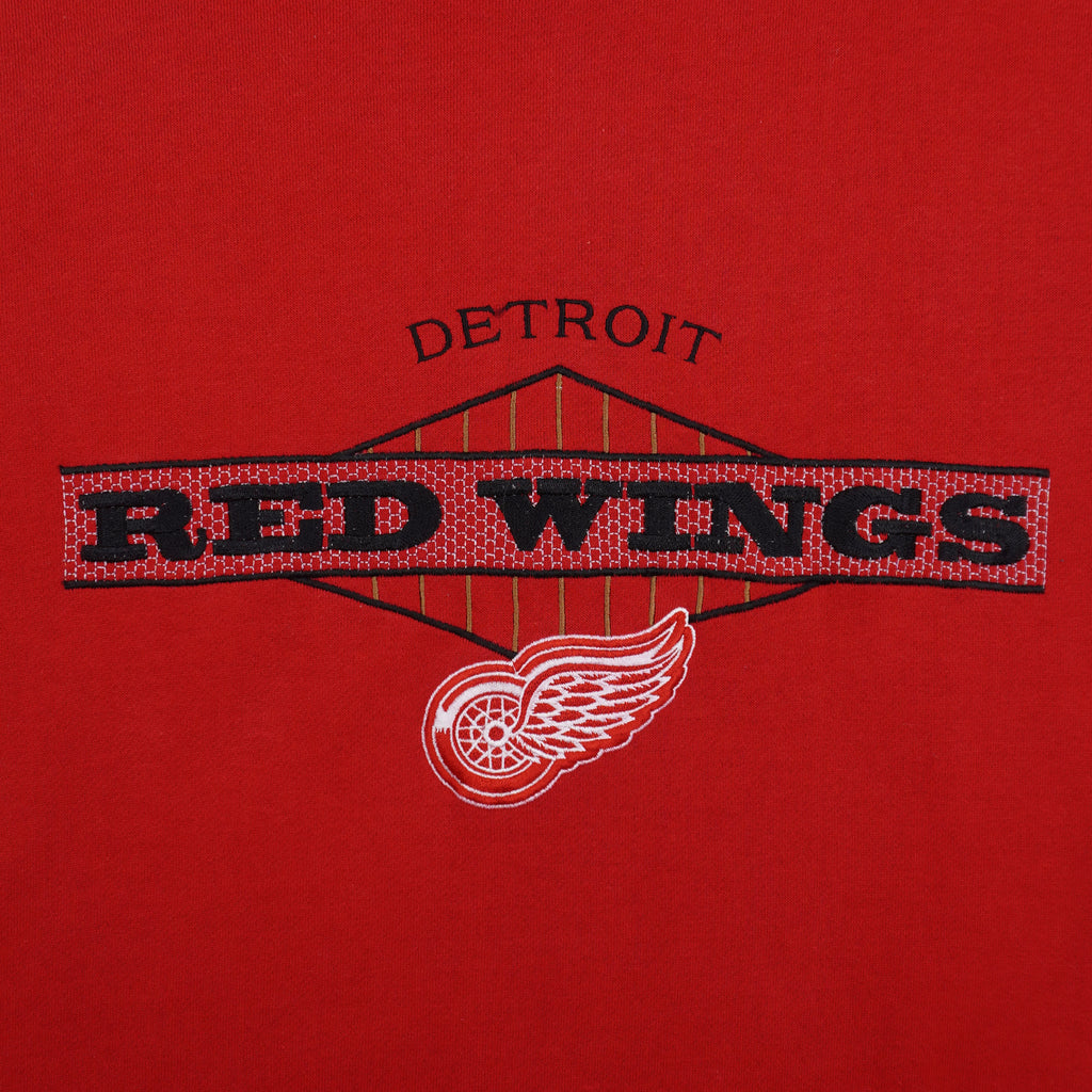 Starter (NHL) - Detroit Red Wings Big Logo Sweatshirt 1990s Medium Vintage Retro Hockey