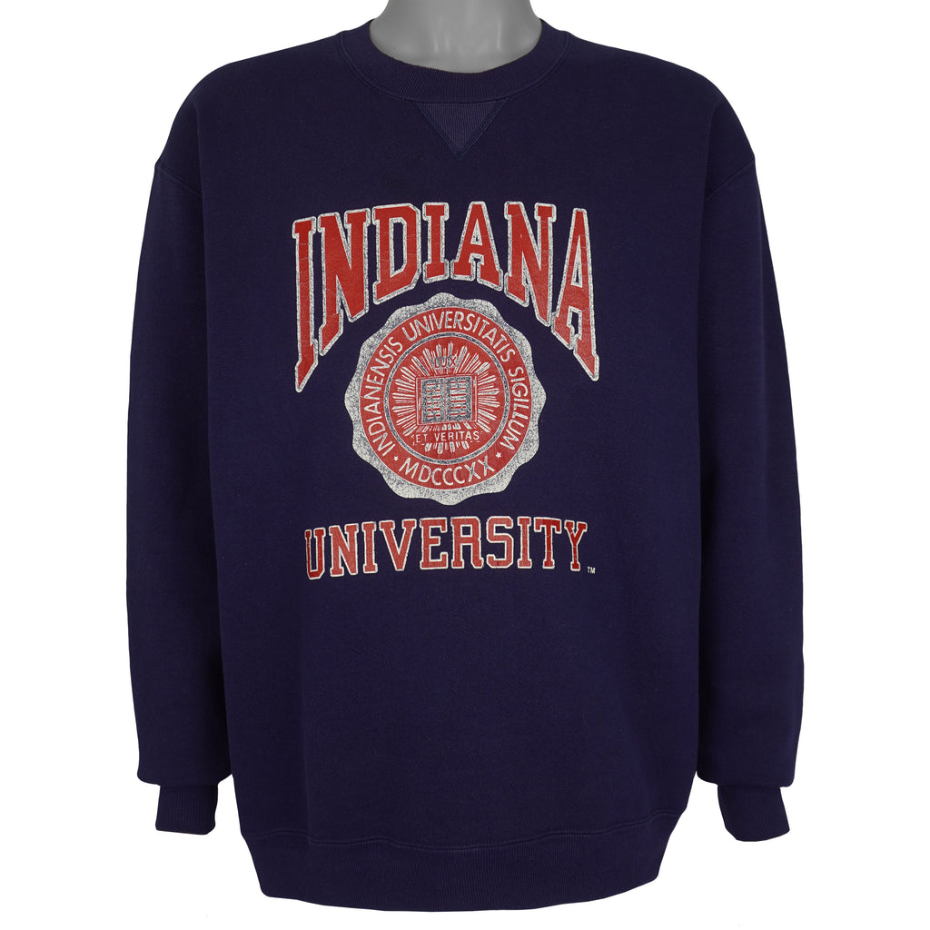 NCAA (Russell Athletic) - Indiana University Crew Neck Sweatshirt 1990s X-Large Vintage Retro