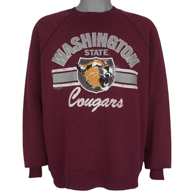 NCAA (BW) - Washington State Cougars Crew Neck Sweatshirt 1987 X-Large