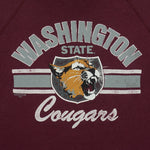 NCAA (BW) - Washington State Cougars Crew Neck Sweatshirt 1987 X-Large Vintage Retro