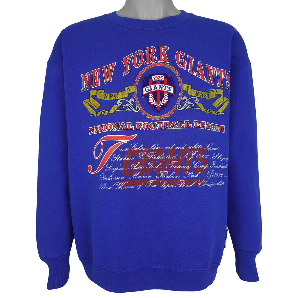 NFL (Nutmeg) - New York Giants Sweatshirt 1990s X-Large Vintage Retro Football